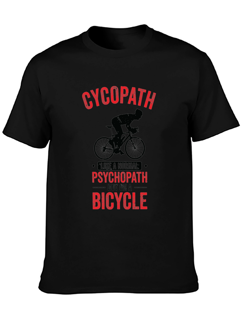 Cycopath Bicycle Graphic Tee - Black