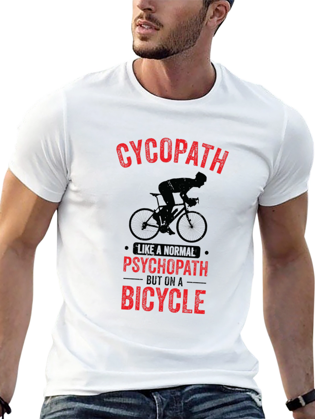 Cycopath Bicycle Graphic Tee - Black