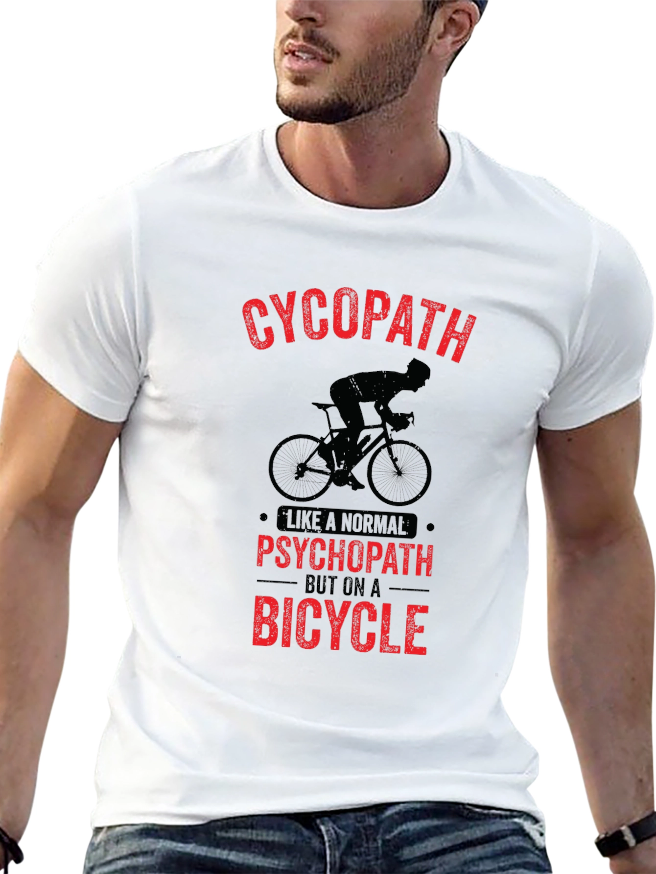 Cycopath Bicycle Graphic Tee - Black