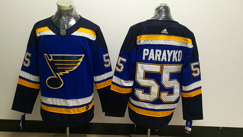 Men's St. Louis Blues Colton Parayko #55 Blue Home Breakaway Player Jerseys