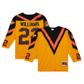 Men's Vancouver Canucks Dave Williams Mitchell #22 Ness Yellow Men's 1981/82 Blue Line Player Jerseys