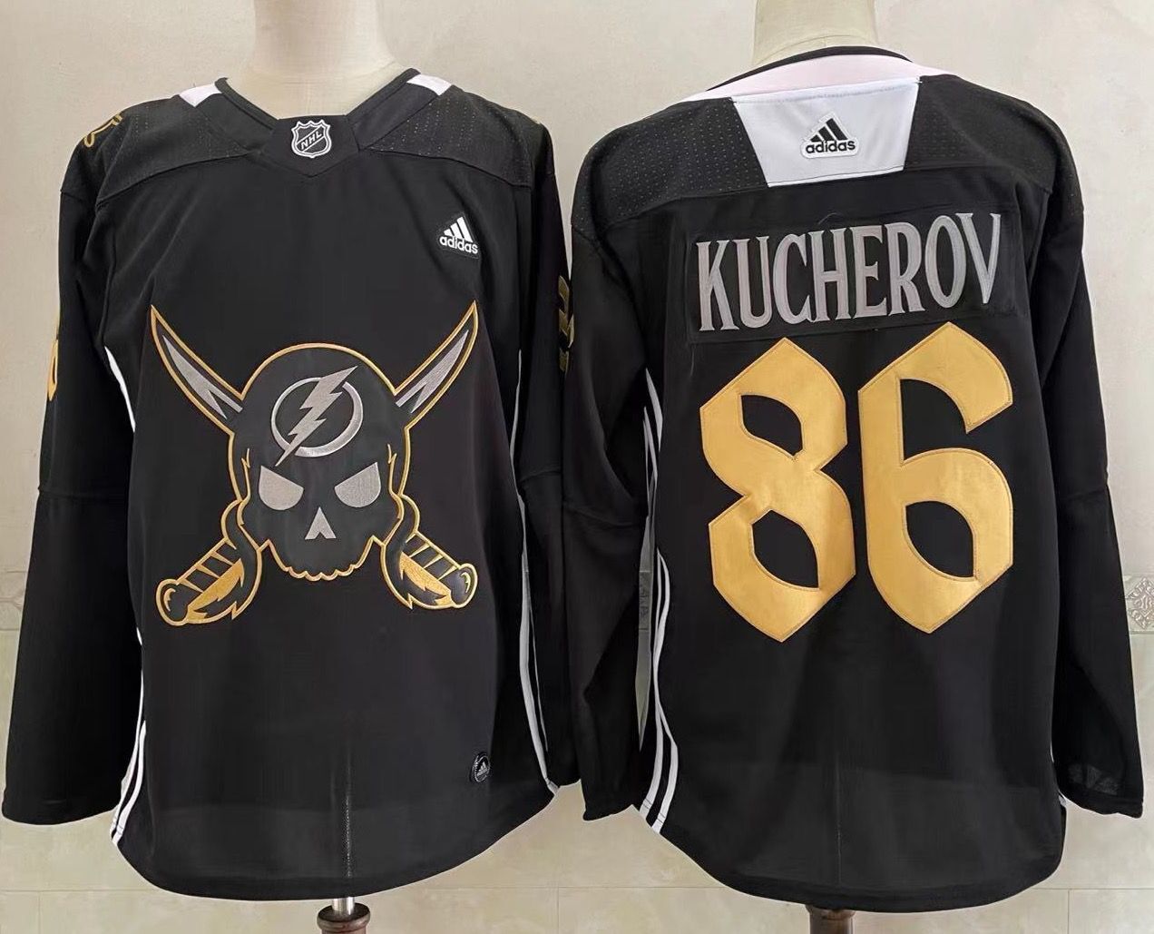 Men's Tampa Bay Lightning Nikita Kucherov #86 Black Player Jerseys