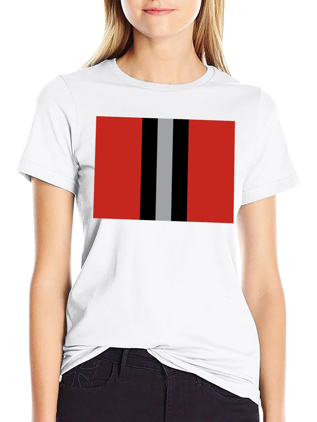 Modern Stripe Graphic Tee