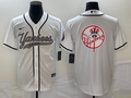 Men's New York Yankees White Replica Team Jerseys Joint Edition