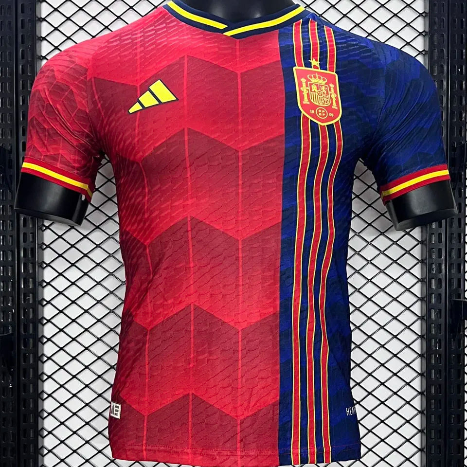2024/25 Spain Special Edition Red Player Version Soccer Jersey Front