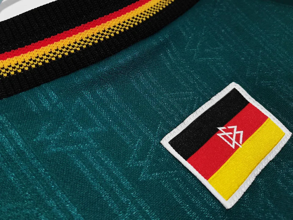 1996/97 Germany Away Green Retro Soccer Jersey Detail 3