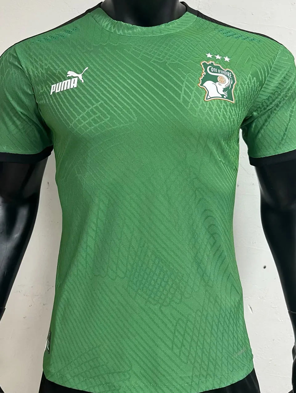 2024 Ivory Coast Home Green Player Version Jersey （3 stars 三星） Front