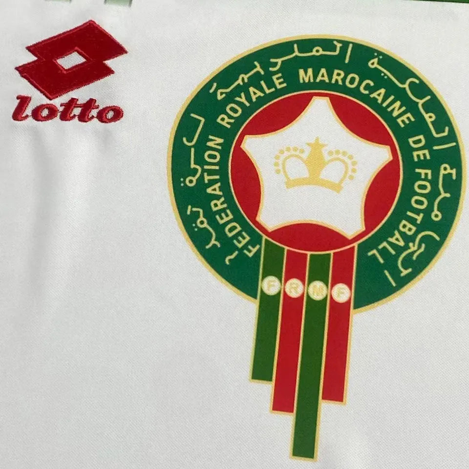 1994/1995 Morocco Third Retro Long Sleeve Soccer Jersey Detail 2