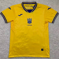 2024/25 Ukraine Home Yellow Fans Soccer Jersey Front