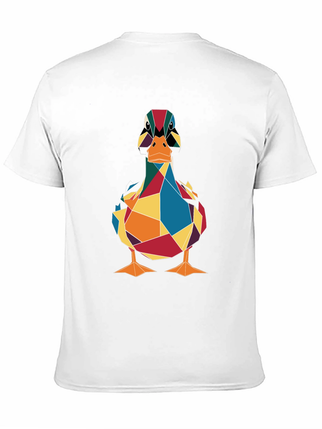 Geometric Duck Graphic Tee - Stylish Mens T-Shirt