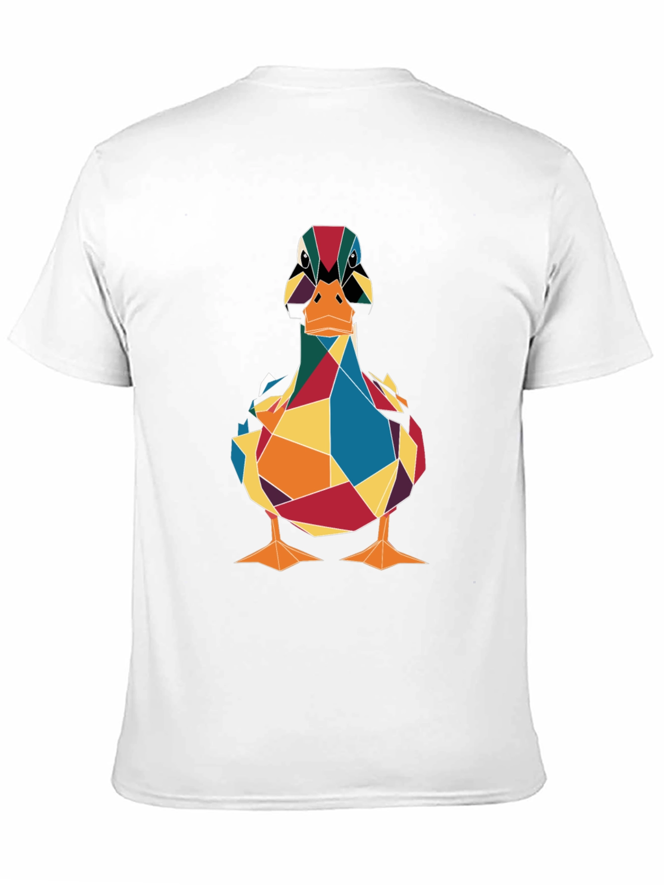 Geometric Duck Graphic Tee - Stylish Mens T-Shirt