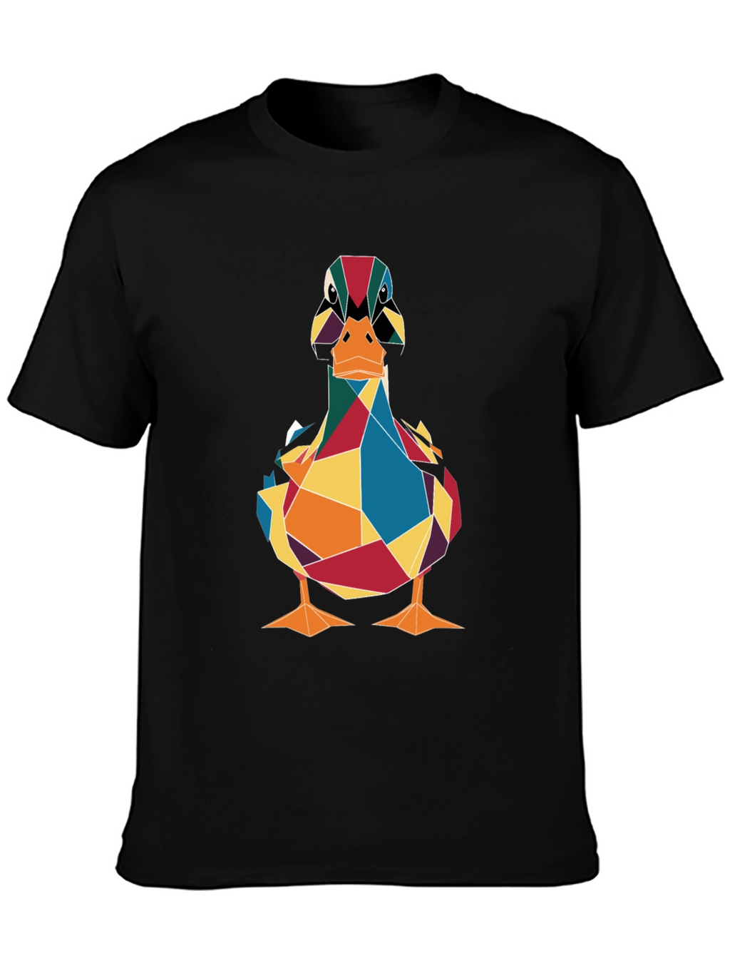 Geometric Duck Graphic Tee - Stylish Mens T-Shirt