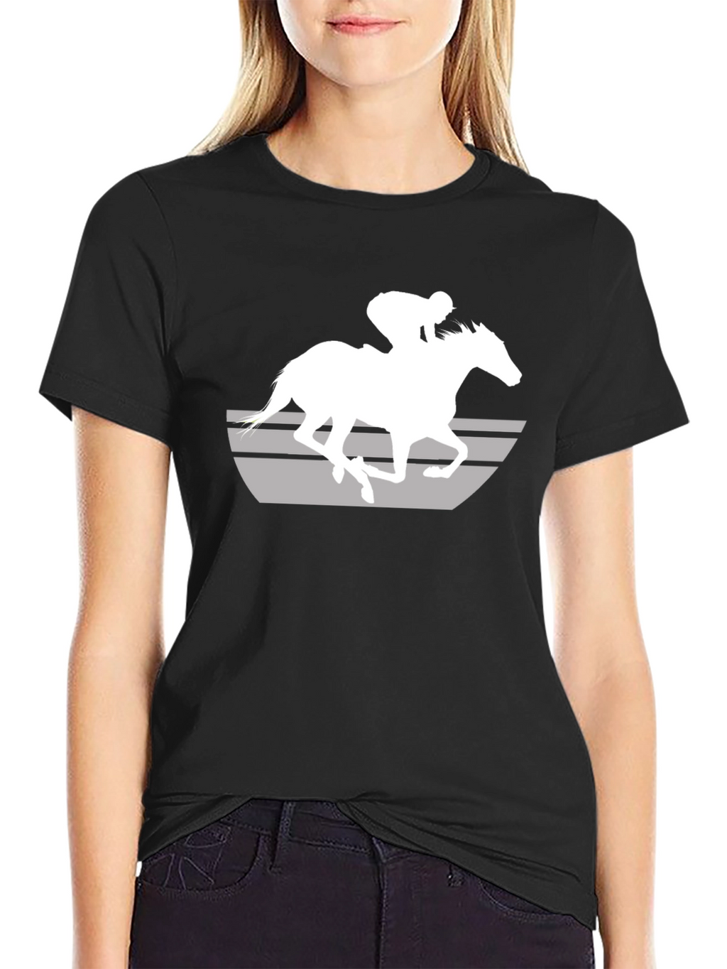 Horse Racing Graphic T-Shirt