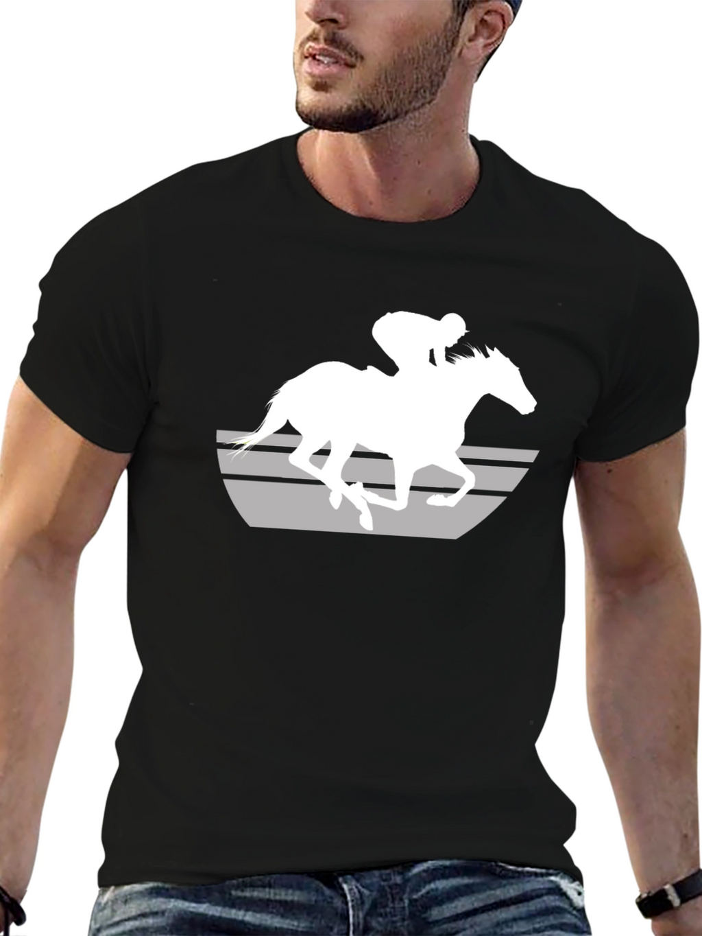 Horse Racing Graphic T-Shirt