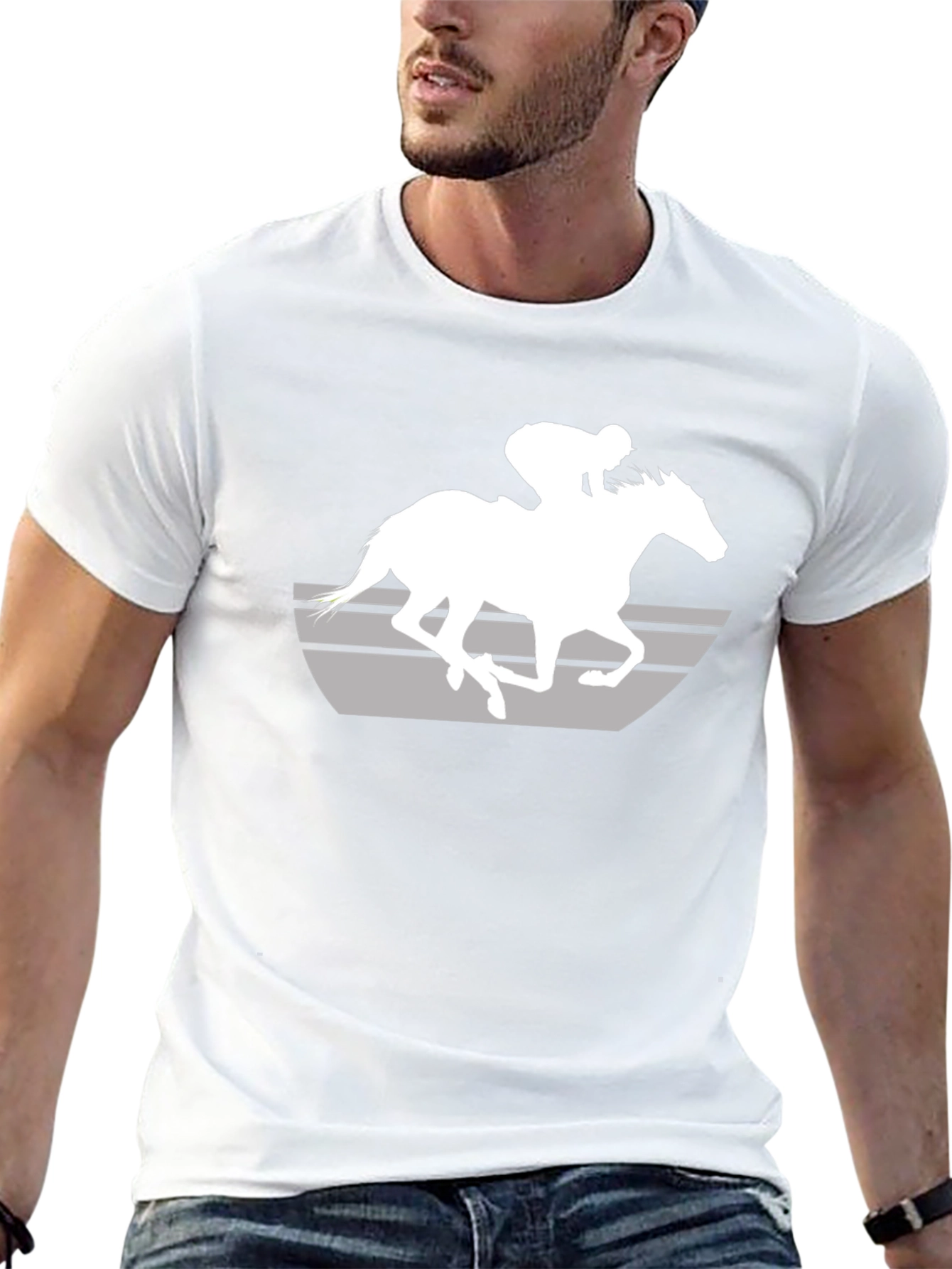 Horse Racing Graphic T-Shirt