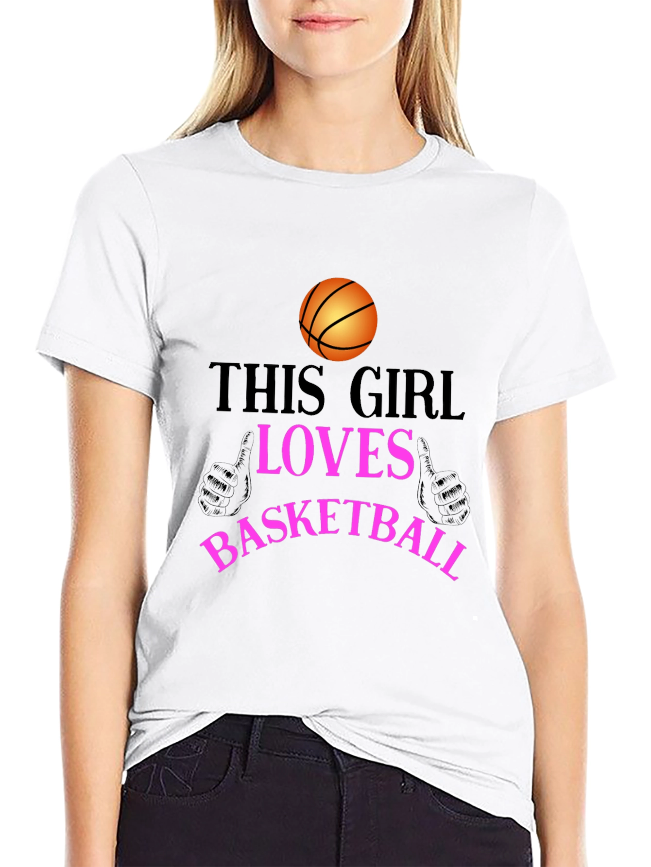 Basketball Lover T-Shirt - This Girl Loves Basketball