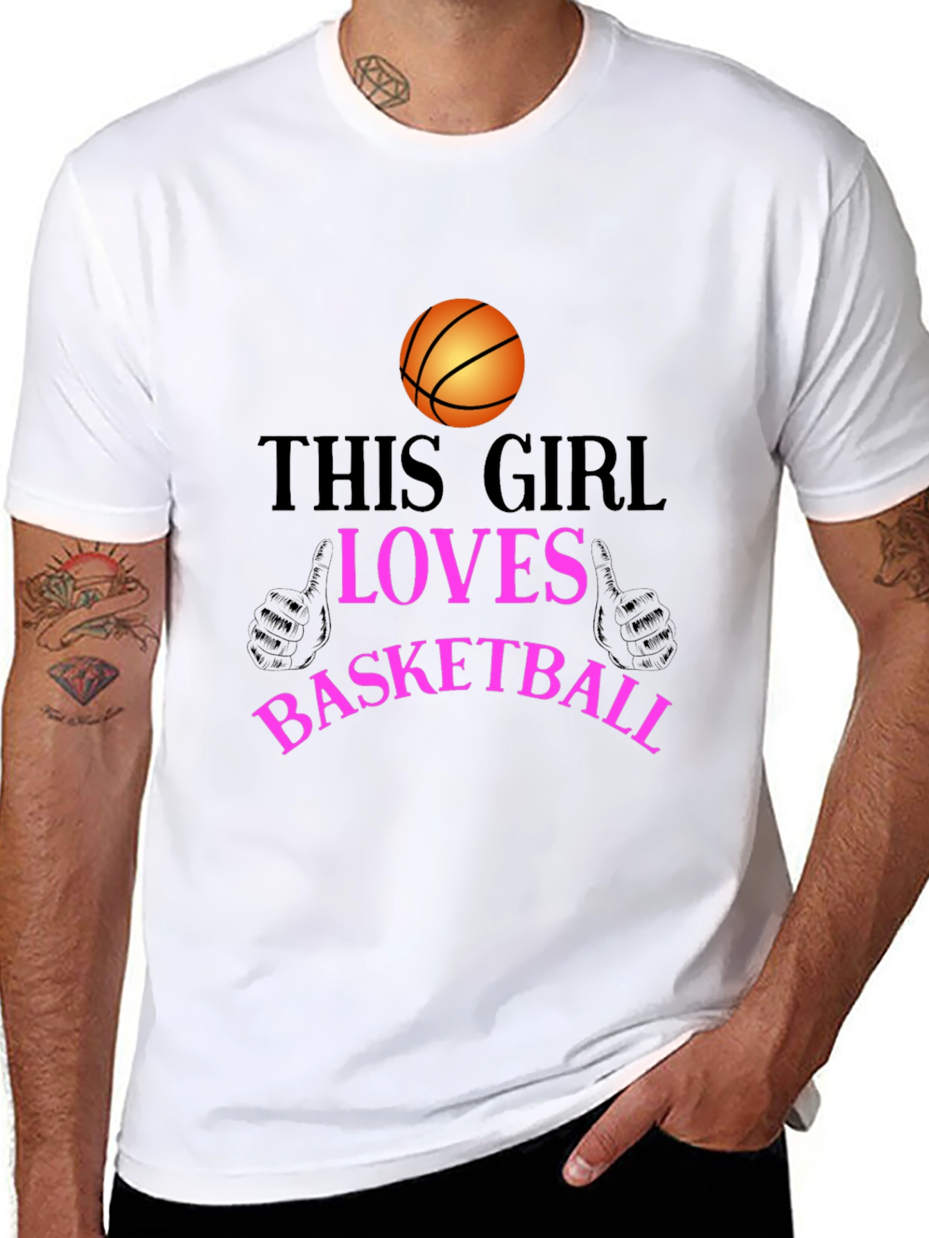 Basketball Lover T-Shirt - This Girl Loves Basketball