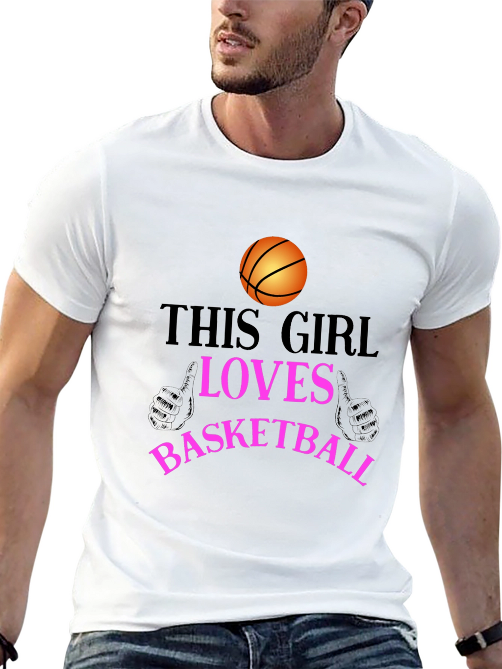 Basketball Lover T-Shirt - This Girl Loves Basketball