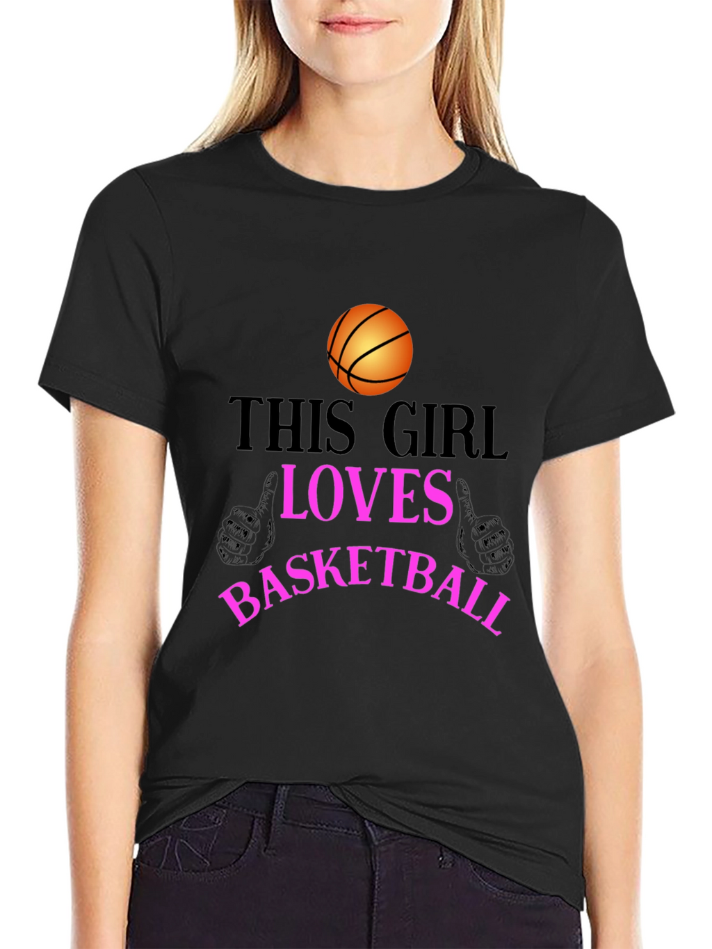Basketball Lover T-Shirt - This Girl Loves Basketball