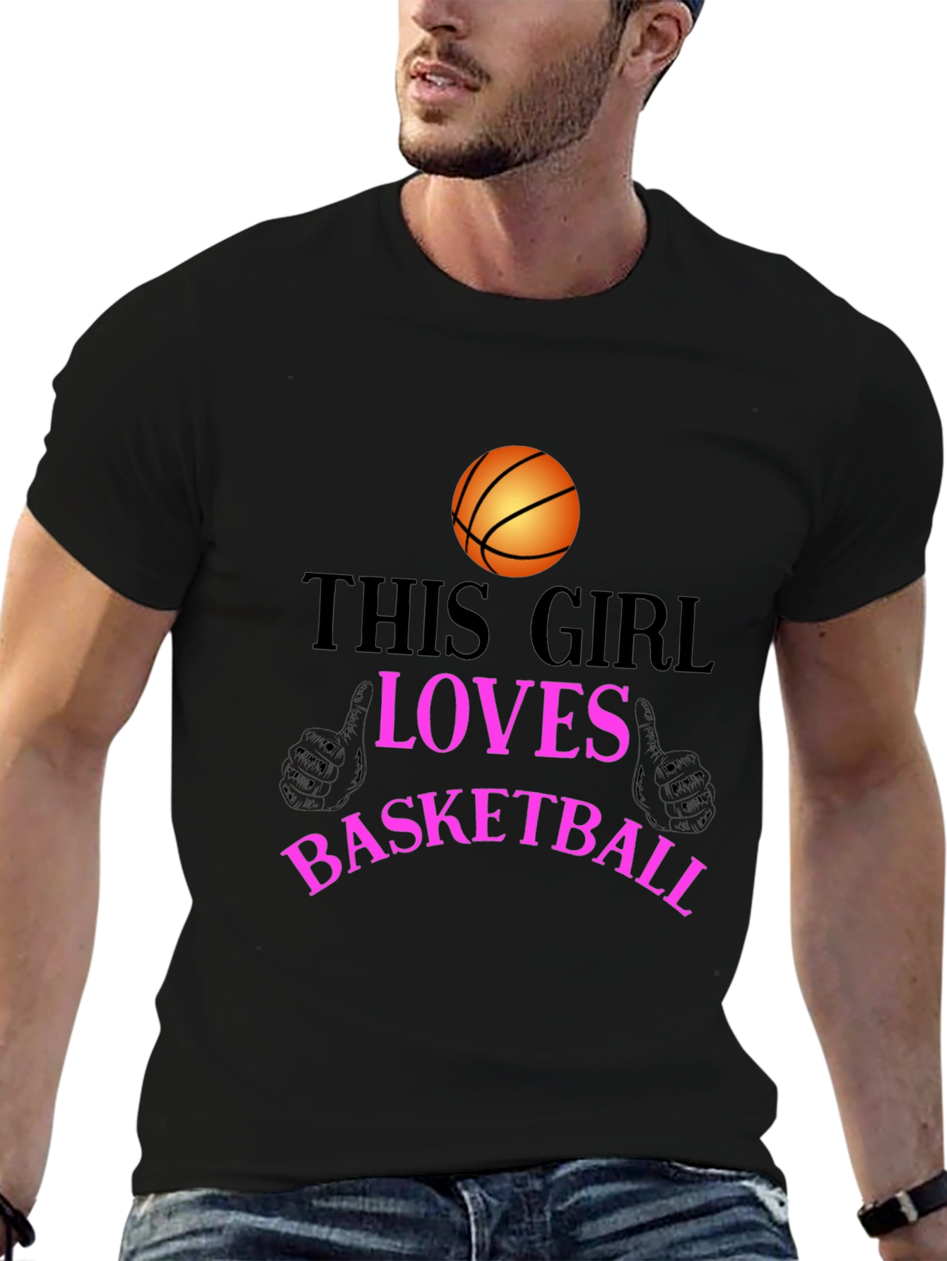 Basketball Lover T-Shirt - This Girl Loves Basketball