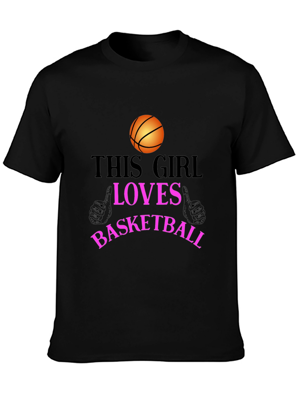 Basketball Lover T-Shirt - This Girl Loves Basketball