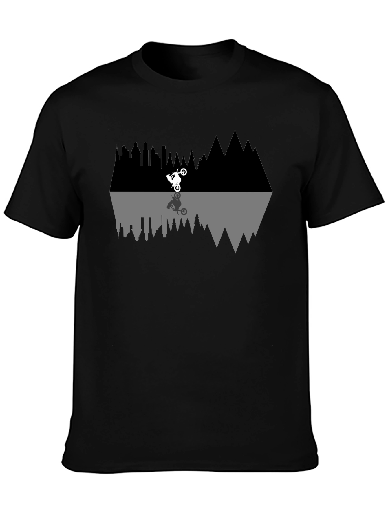 Motorcycle Reflection T-Shirt - Urban Adventure