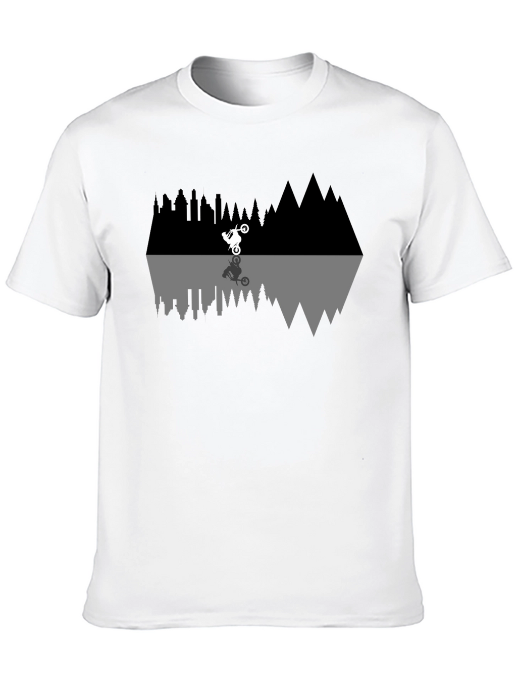 Motorcycle Reflection T-Shirt - Urban Adventure