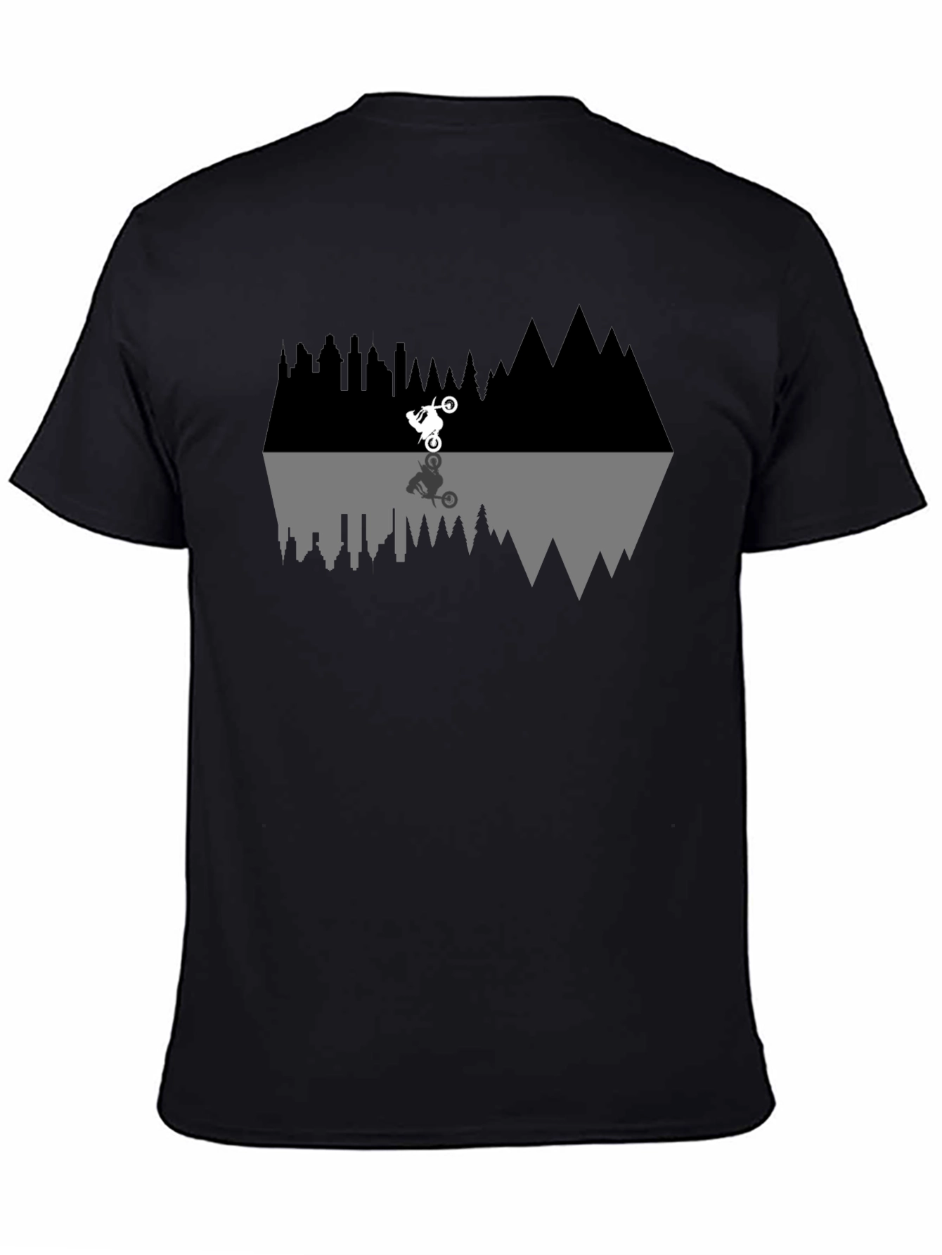 Motorcycle Reflection T-Shirt - Urban Adventure