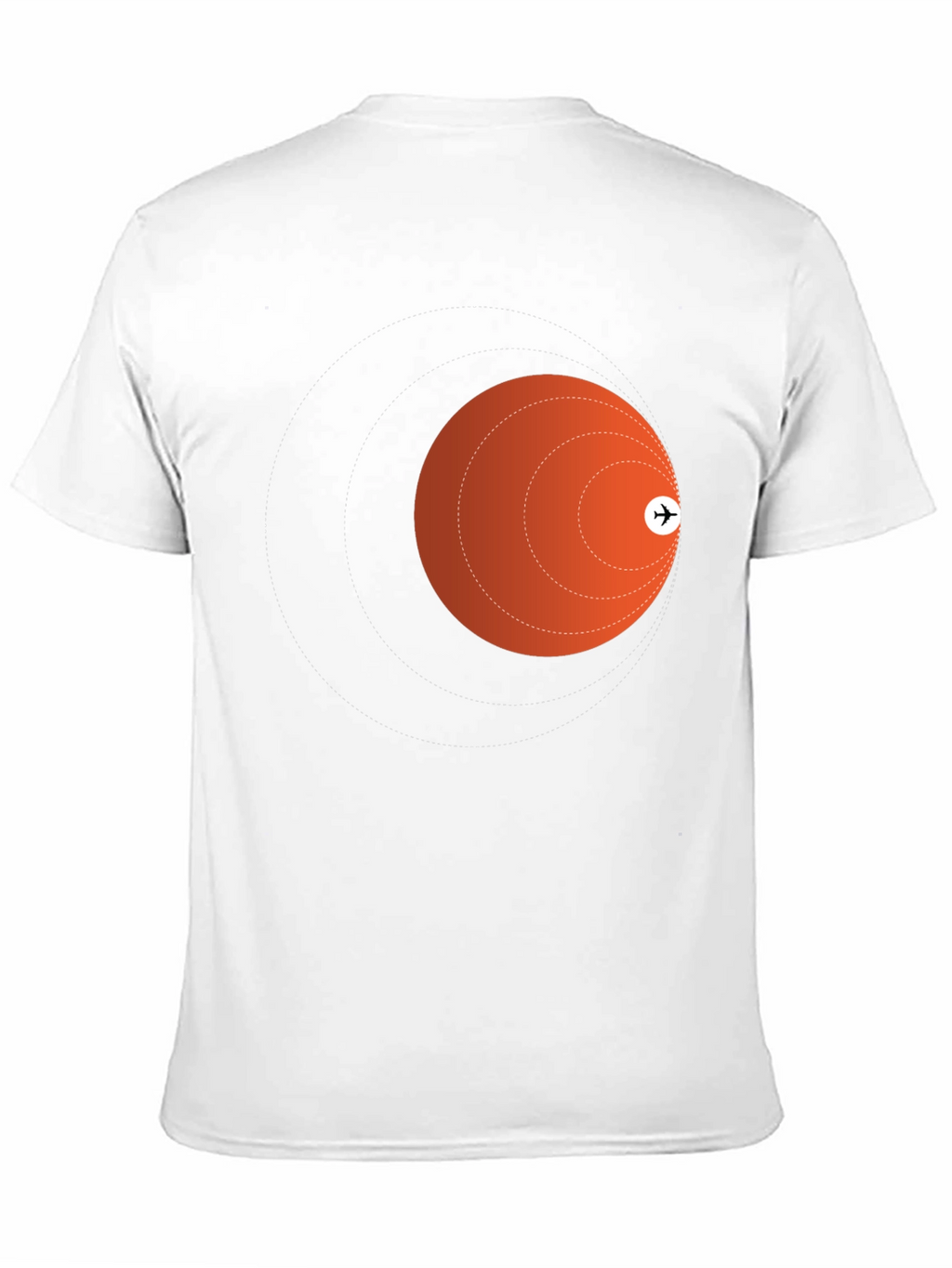 Airplane Trajectory Black T-Shirt