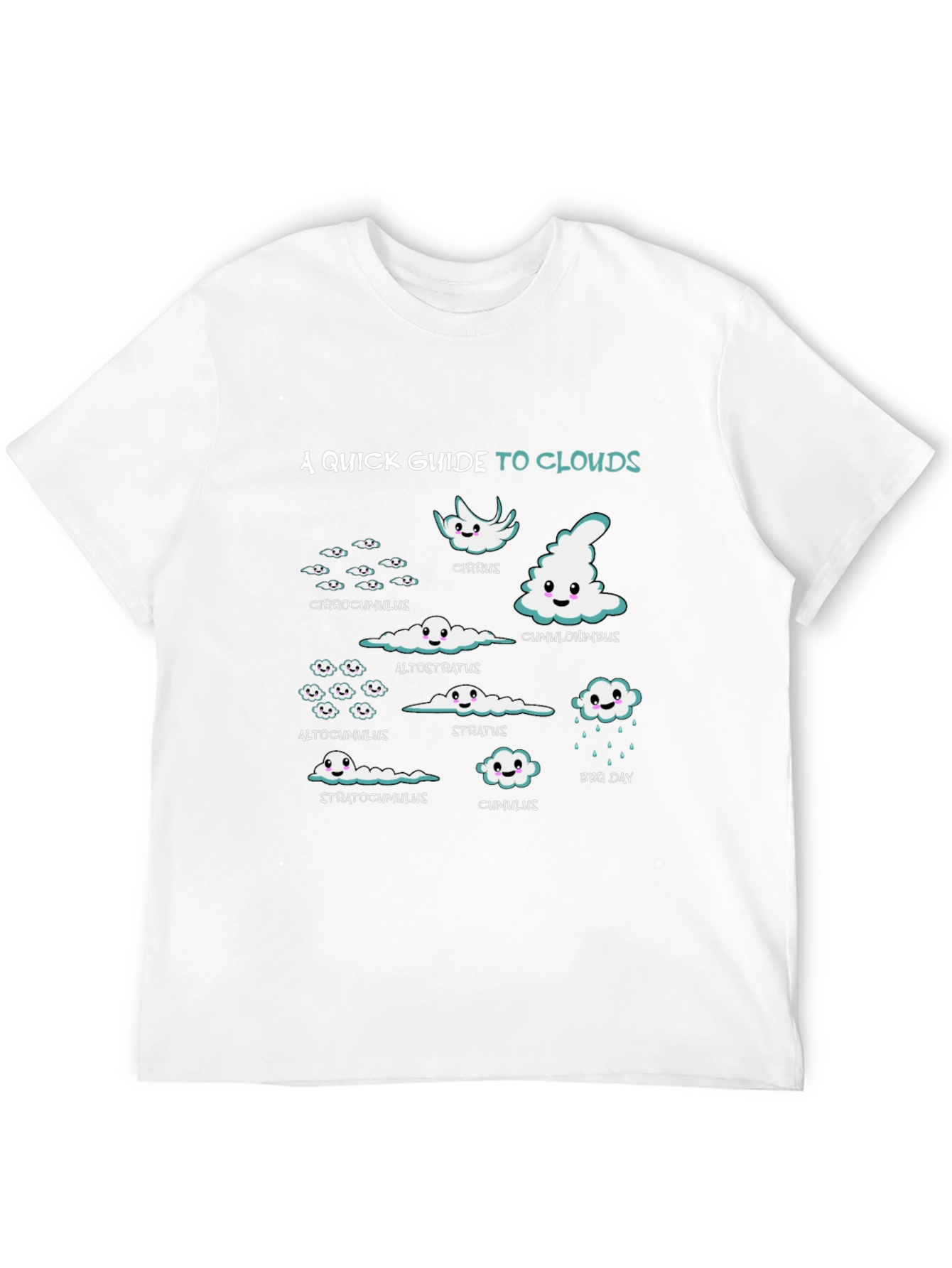 Cloud Guide Graphic Tee - Weather Geek T-Shirt