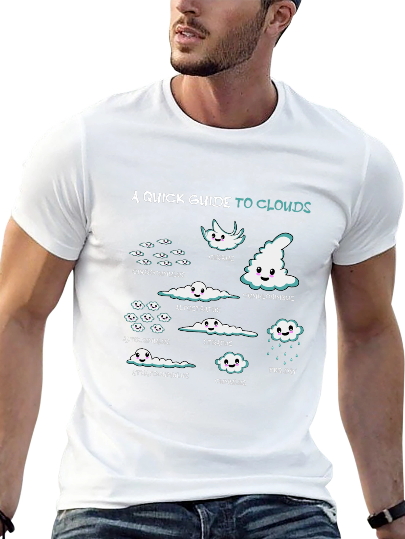 Cloud Guide Graphic Tee - Weather Geek T-Shirt