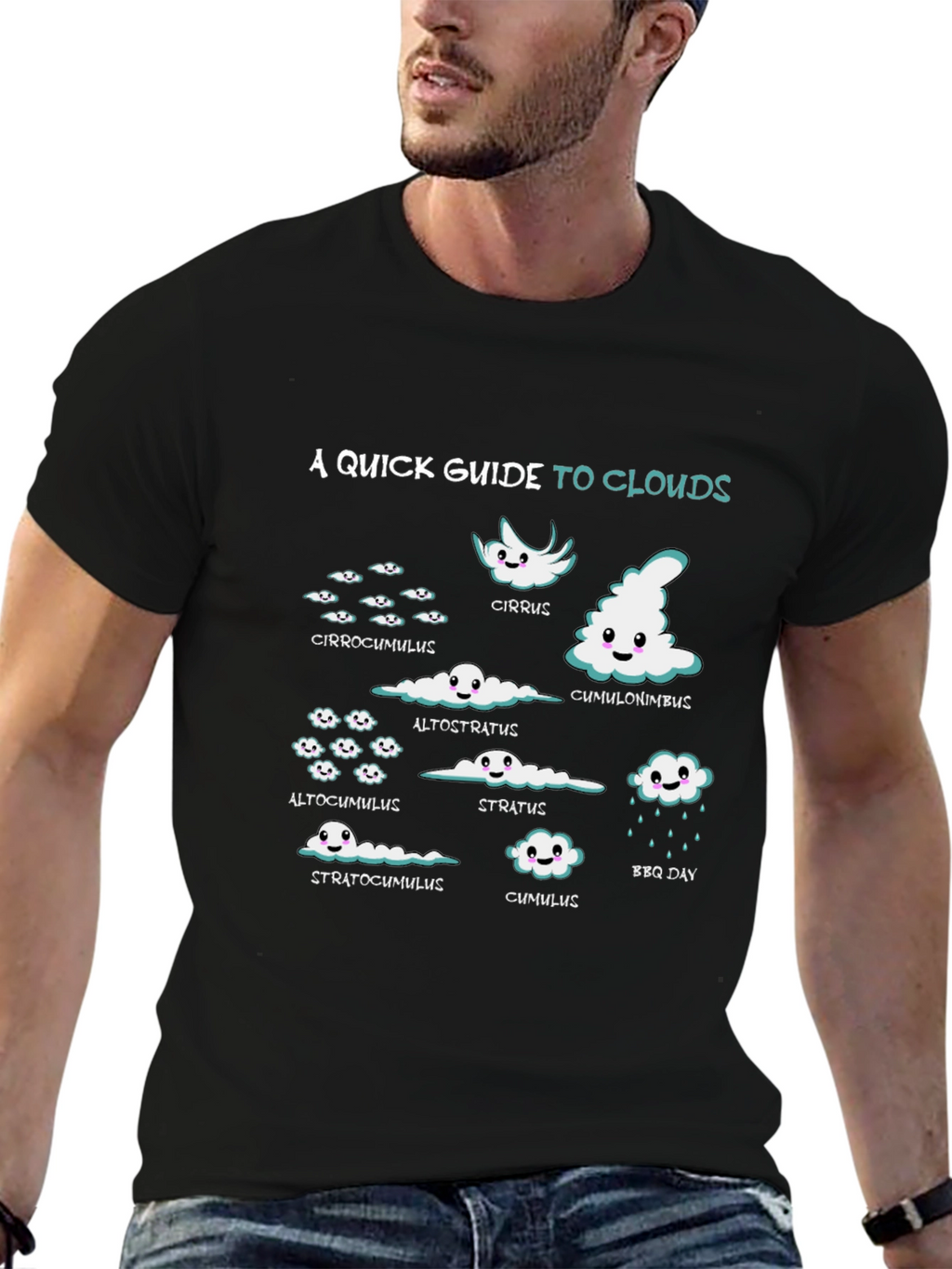 Cloud Guide Graphic Tee - Weather Geek T-Shirt