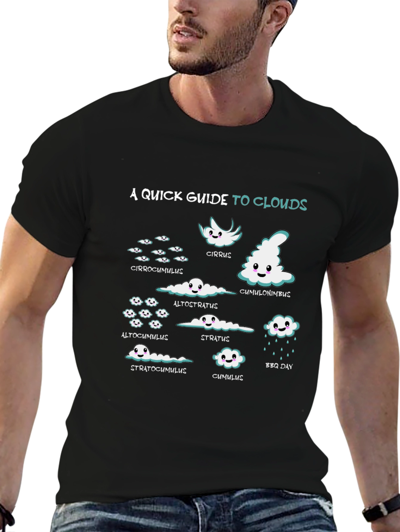 Cloud Guide Graphic Tee - Weather Geek T-Shirt