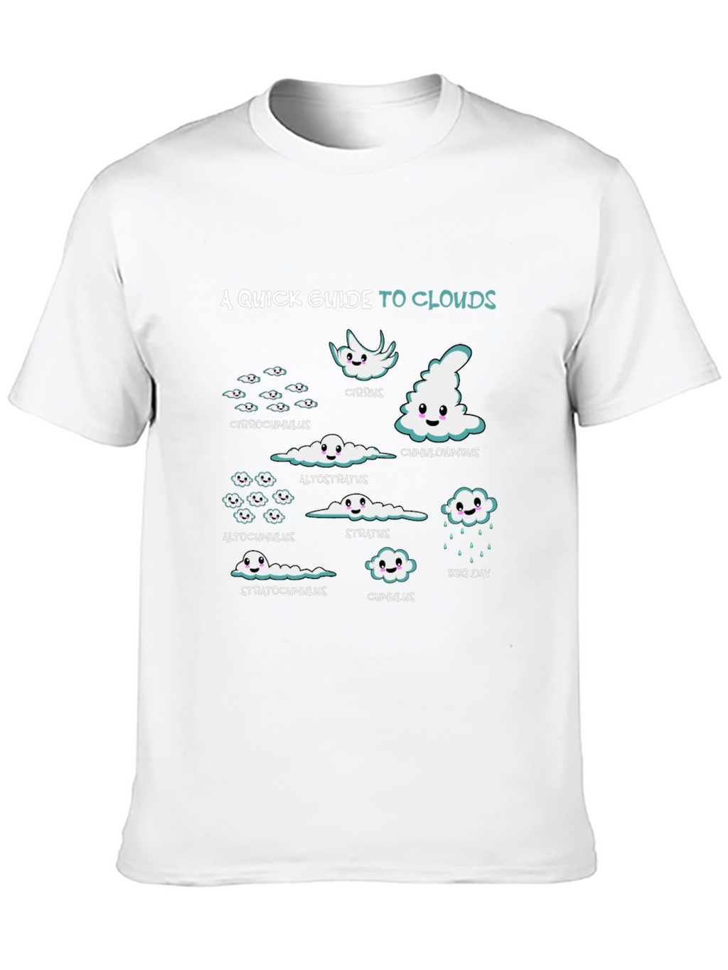 Cloud Guide Graphic Tee - Weather Geek T-Shirt