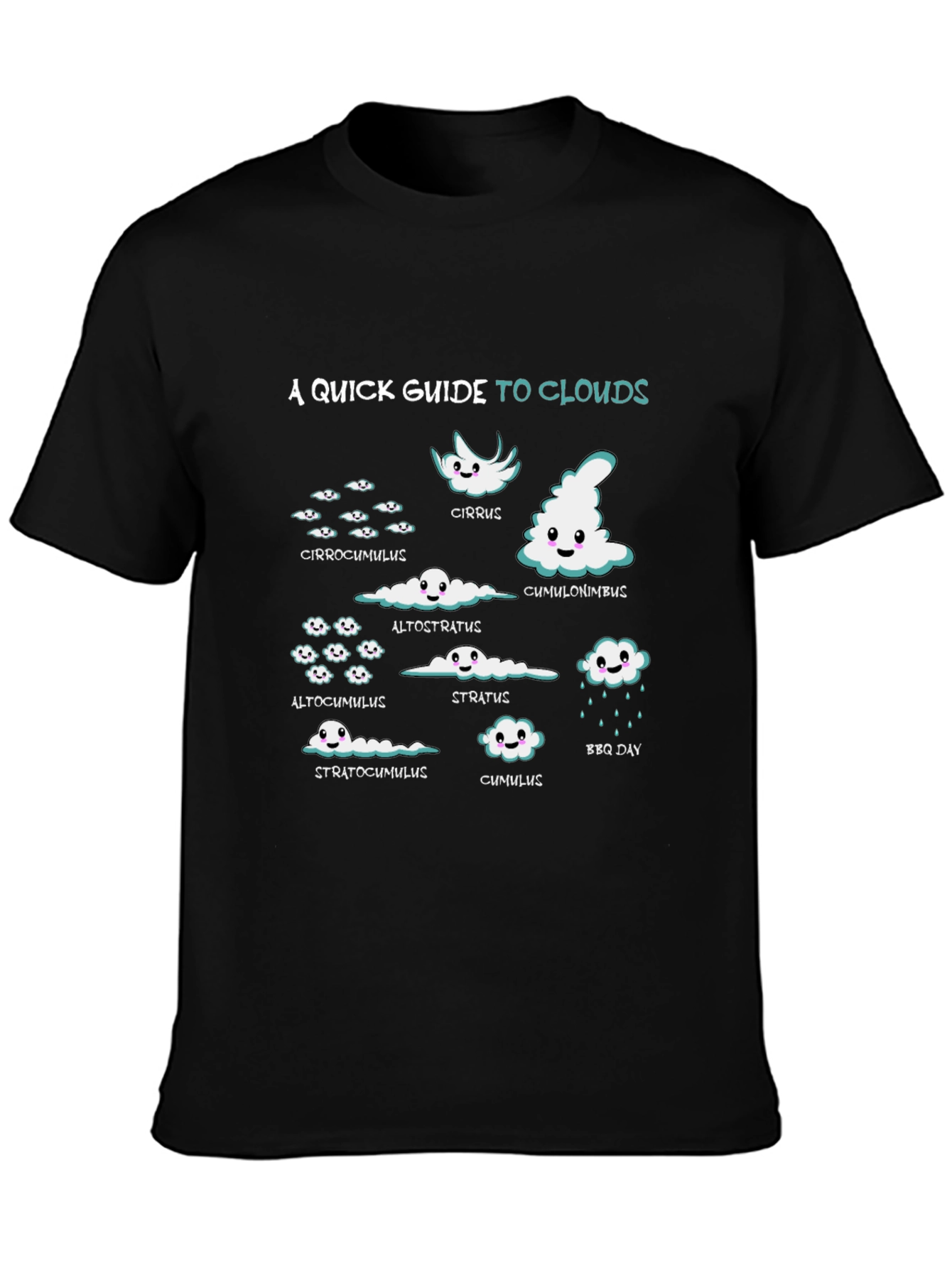 Cloud Guide Graphic Tee - Weather Geek T-Shirt