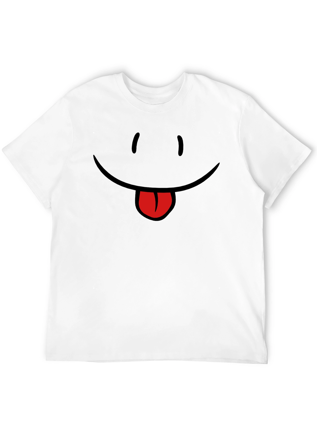 Funny Face Graphic T-Shirt - Unisex Casual Top