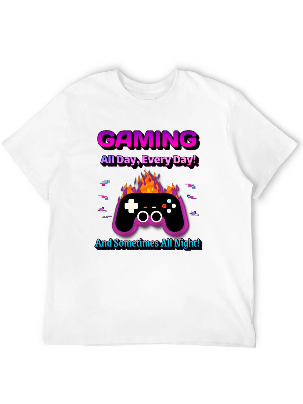 Gaming All Day Every Day Black T-Shirt