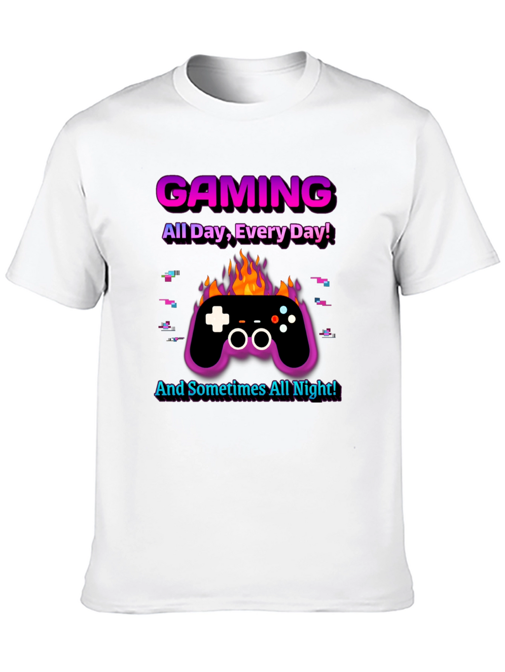 Gaming All Day Every Day Black T-Shirt