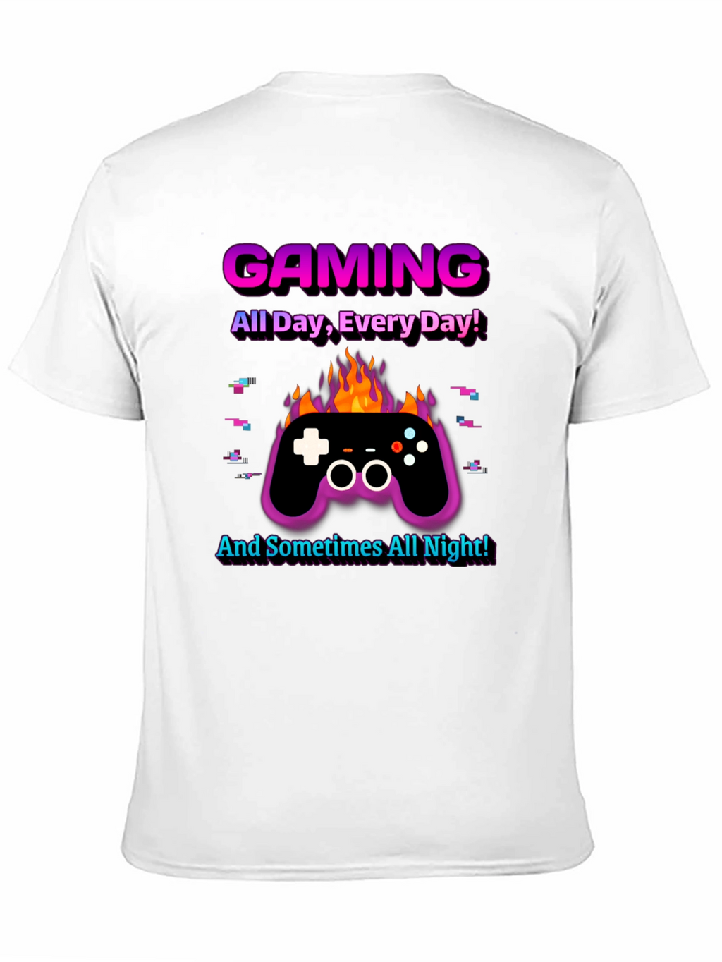 Gaming All Day Every Day Black T-Shirt