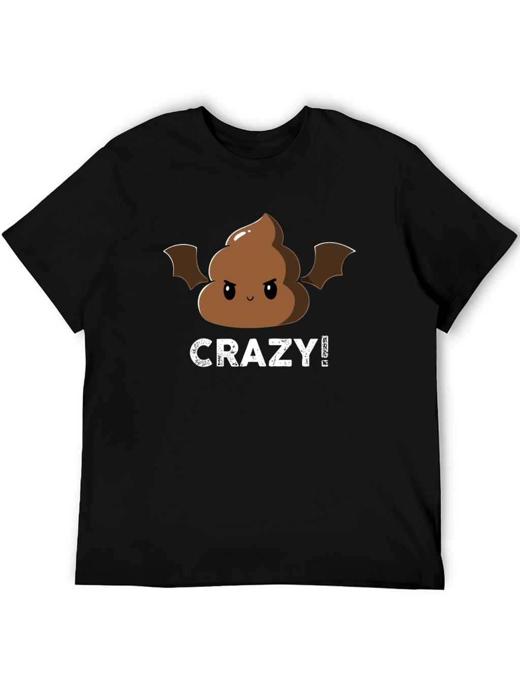 Crazy Poop Emoji Bat Graphic Tee