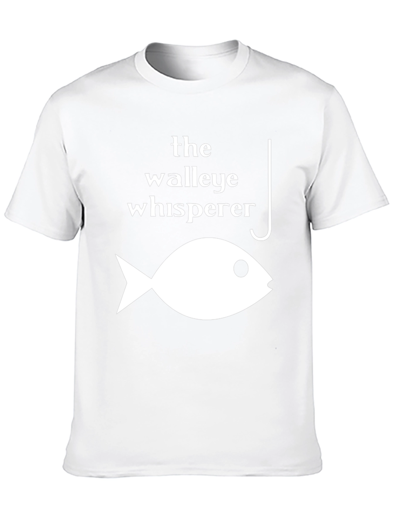 The Walleye Whisperer Graphic Tee - Black Cotton Fishing Shirt