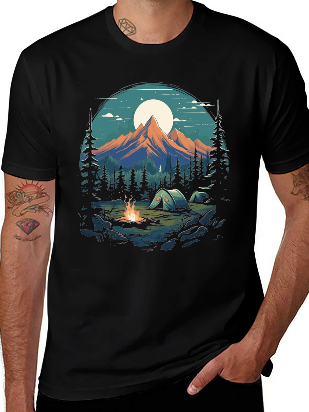 Camping Adventure Graphic Tee