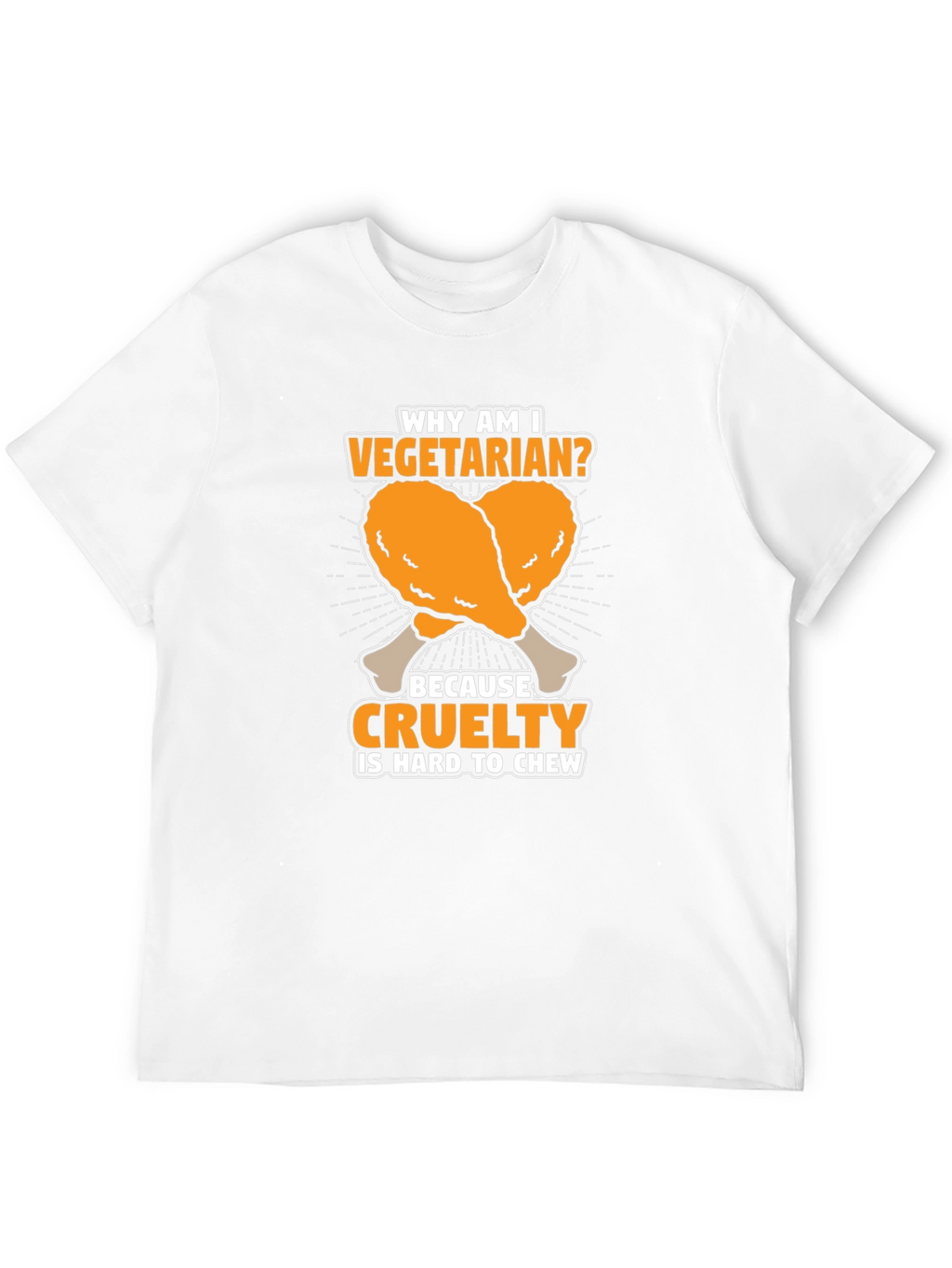 Vegetarian Cruelty Chew T-Shirt - Funny Graphic Tee