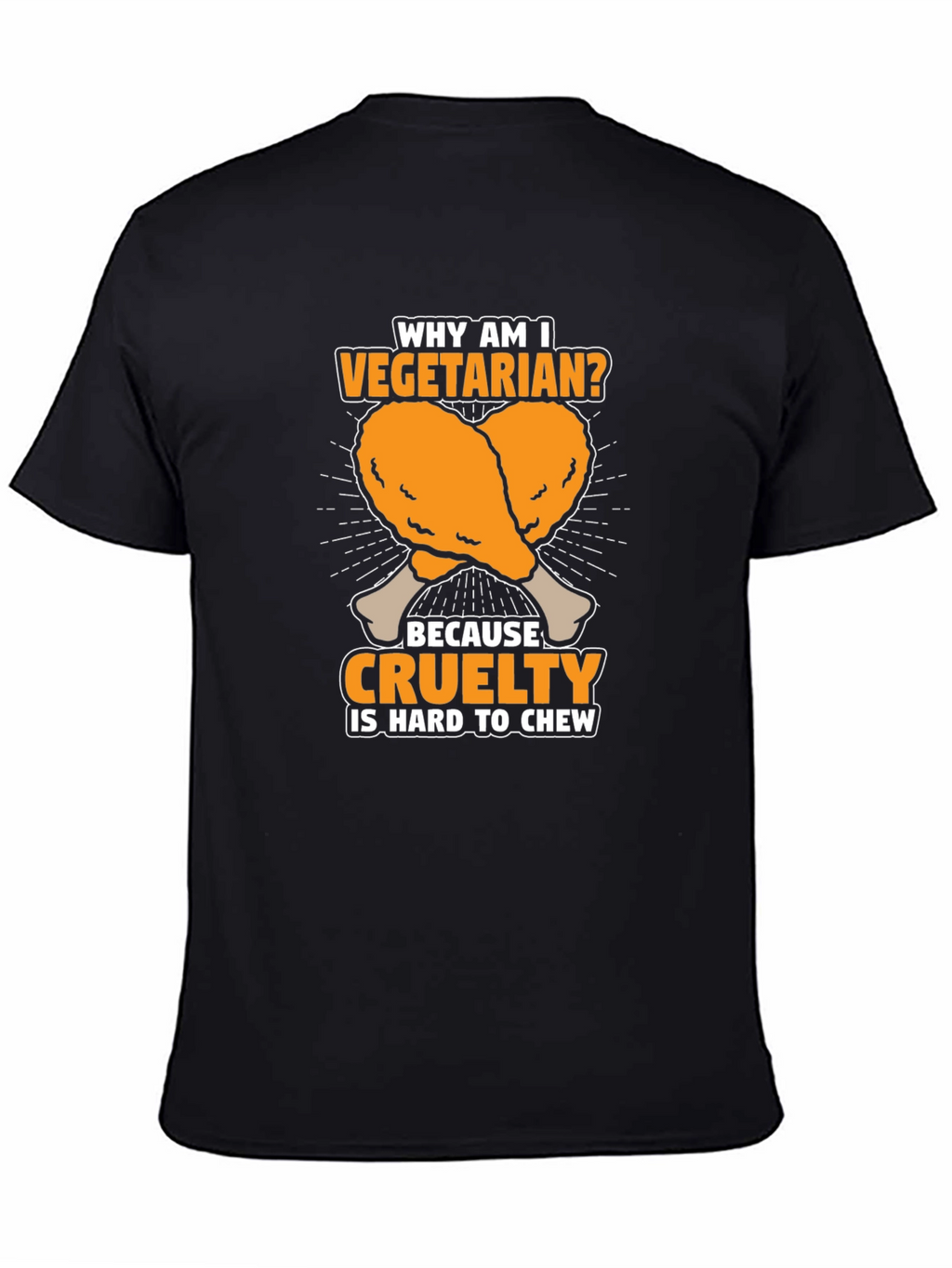 Vegetarian Cruelty Chew T-Shirt - Funny Graphic Tee