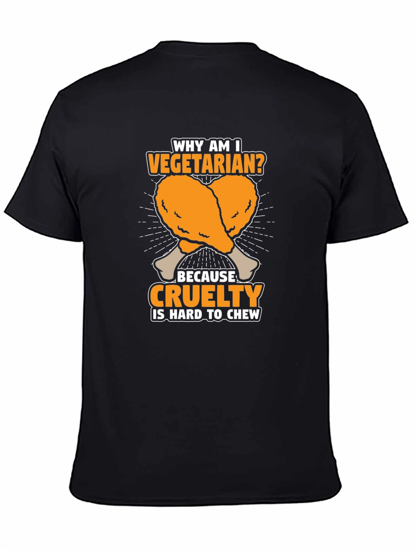 Vegetarian Cruelty Chew T-Shirt - Funny Graphic Tee