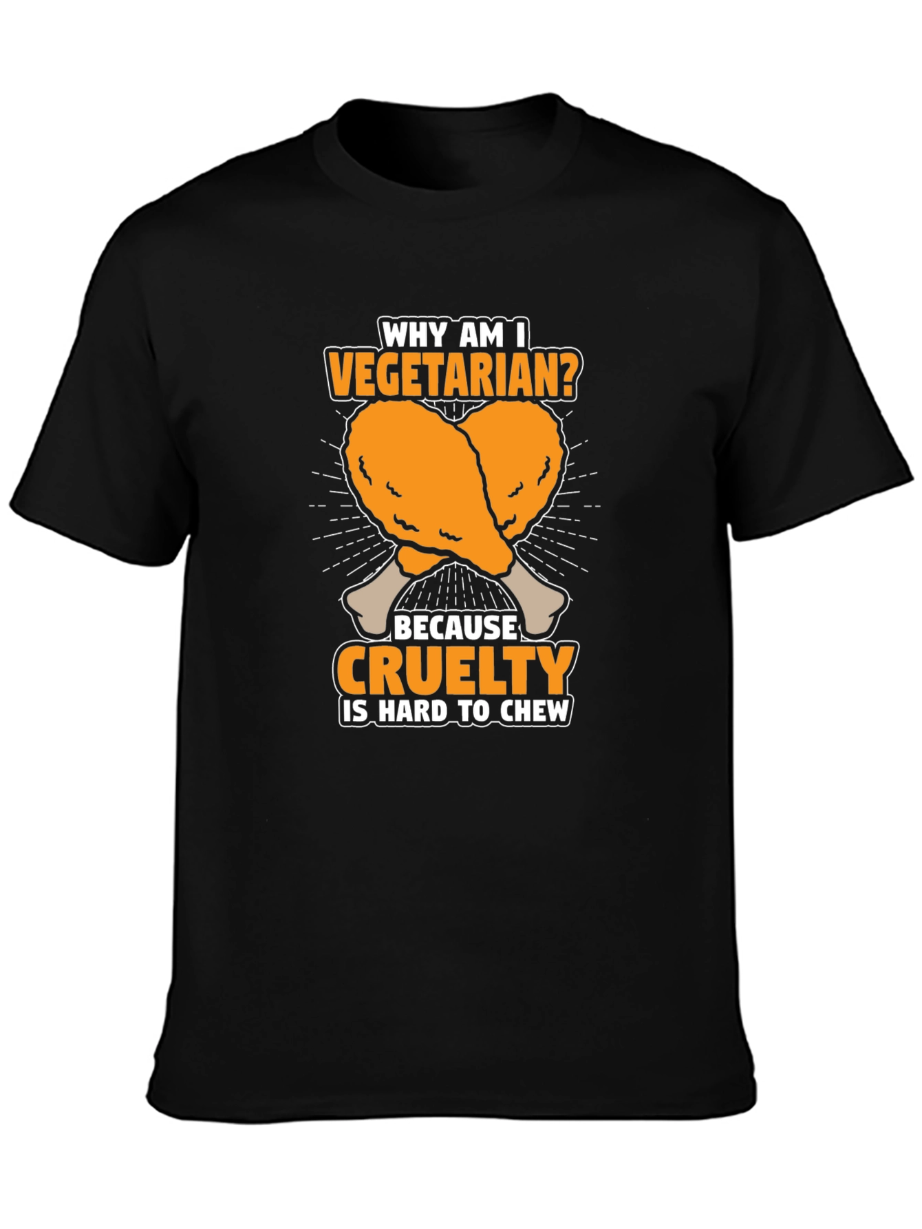 Vegetarian Cruelty Chew T-Shirt - Funny Graphic Tee