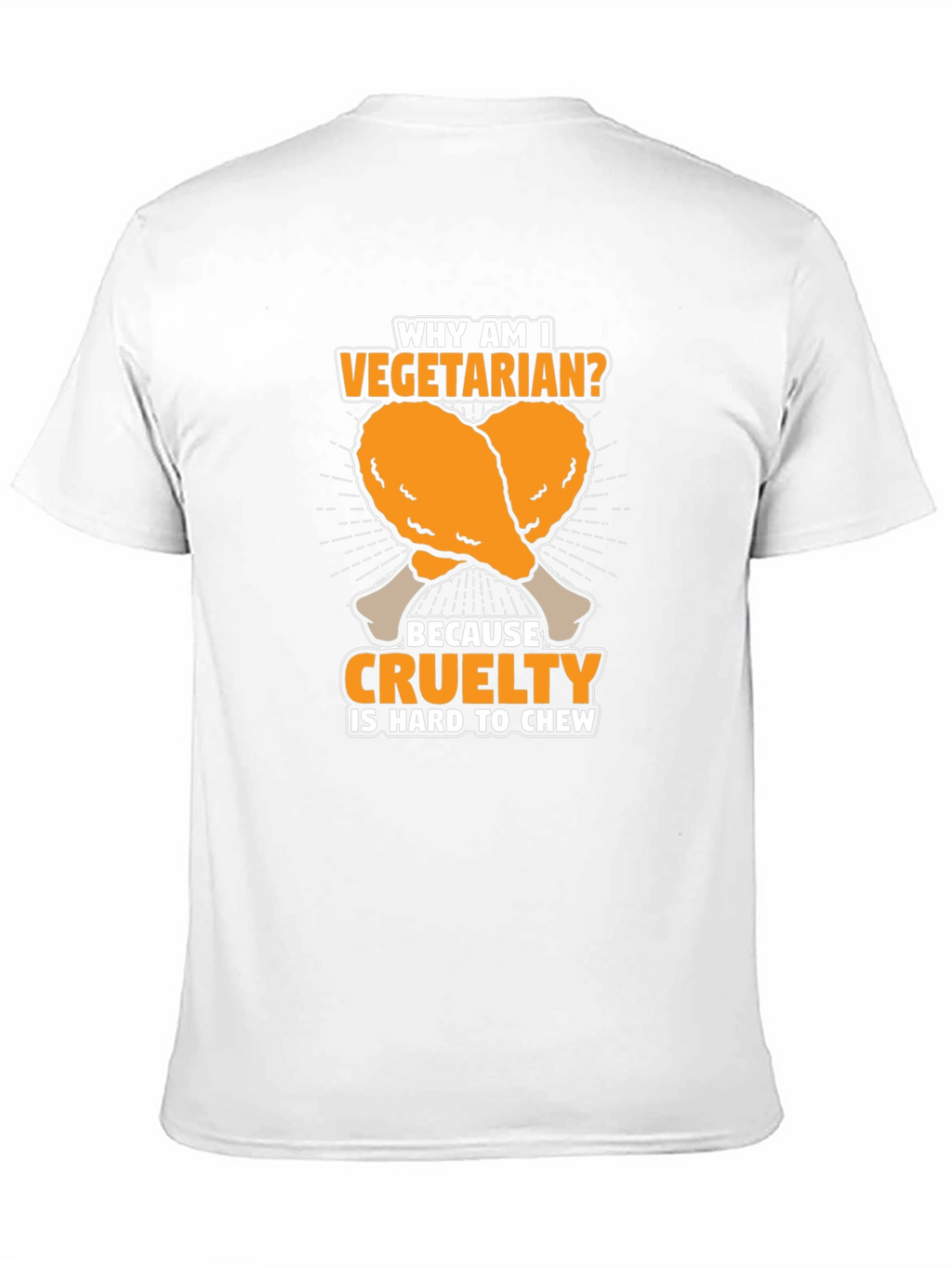 Vegetarian Cruelty Chew T-Shirt - Funny Graphic Tee
