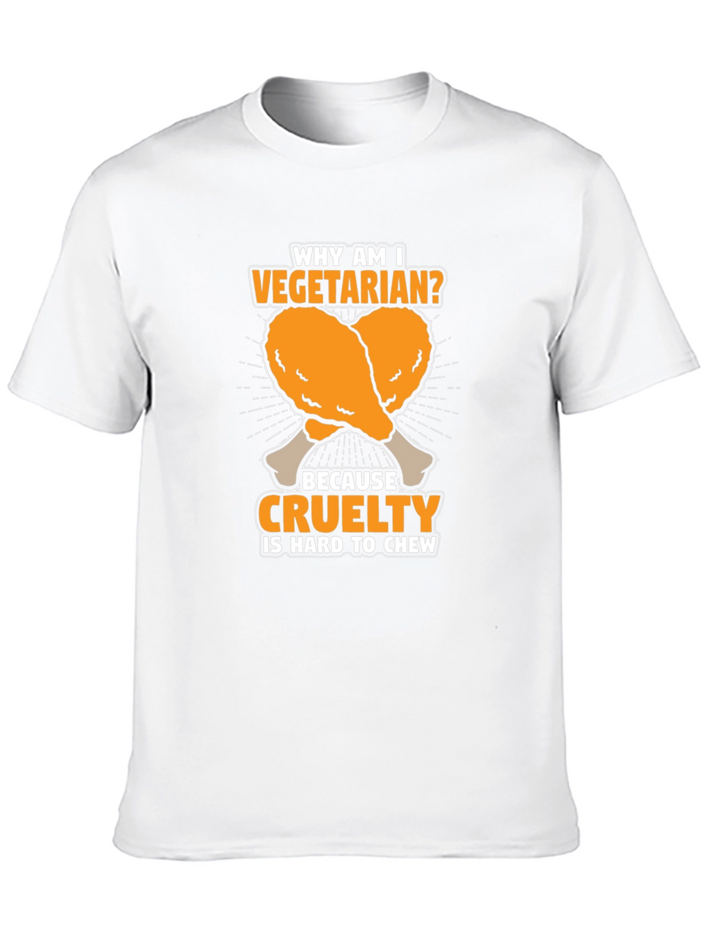 Vegetarian Cruelty Chew T-Shirt - Funny Graphic Tee