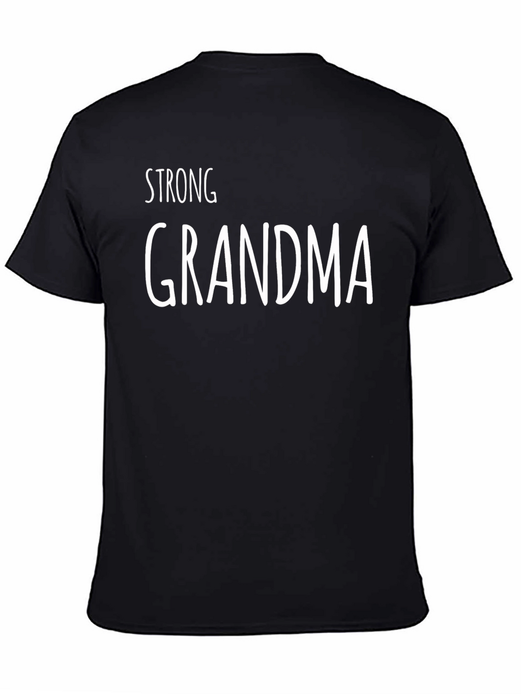 Strong Grandma Black T-Shirt