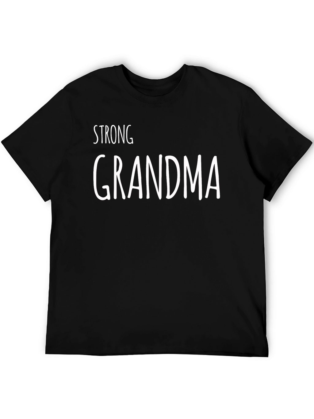 Strong Grandma Black T-Shirt